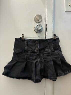 UO denim mini skirt